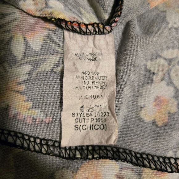 Blumin Floral Hi-Low Short Sleeve Shirt Women's Size Small - Picture 3 of 4